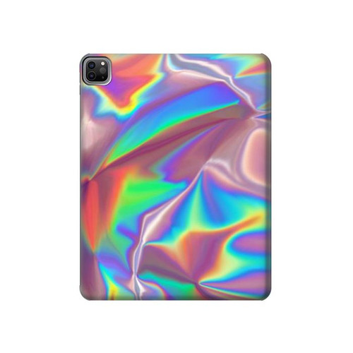 S3597 Holographic Photo Printed Hard Case For iPad Pro 12.9 (2022,2021,2020,2018, 3rd, 4th, 5th, 6th)