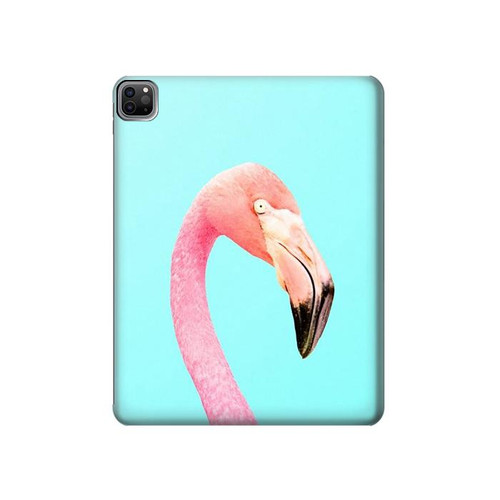 S3708 Pink Flamingo Hard Case For iPad Pro 12.9 (2022,2021,2020,2018, 3rd, 4th, 5th, 6th)