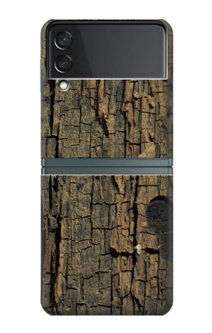 S0598 Wood Graphic Printed Case For Samsung Galaxy Z Flip 3 5G