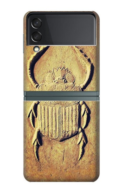 S2401 Egyptian Scarab Beetle Graphic Printed Case For Samsung Galaxy Z Flip 3 5G