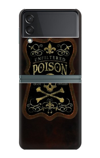 S2649 Unfiltered Poison Vintage Glass Bottle Case For Samsung Galaxy Z Flip 3 5G