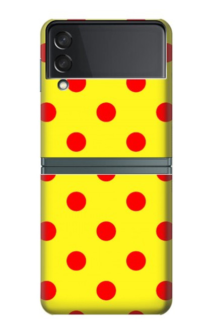 S3526 Red Spot Polka Dot Case For Samsung Galaxy Z Flip 3 5G