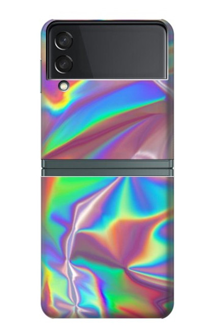 S3597 Holographic Photo Printed Case For Samsung Galaxy Z Flip 3 5G