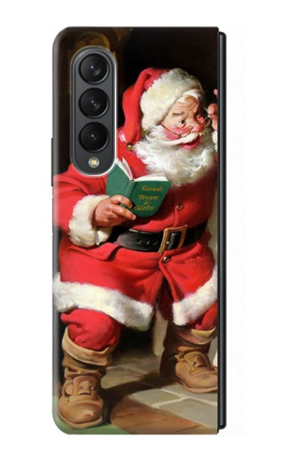 S1417 Santa Claus Merry Xmas Case For Samsung Galaxy Z Fold 3 5G
