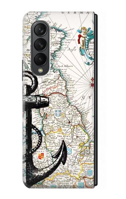 S1962 Nautical Chart Case For Samsung Galaxy Z Fold 3 5G