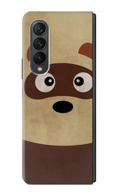S2825 Cute Cartoon Raccoon Case For Samsung Galaxy Z Fold 3 5G