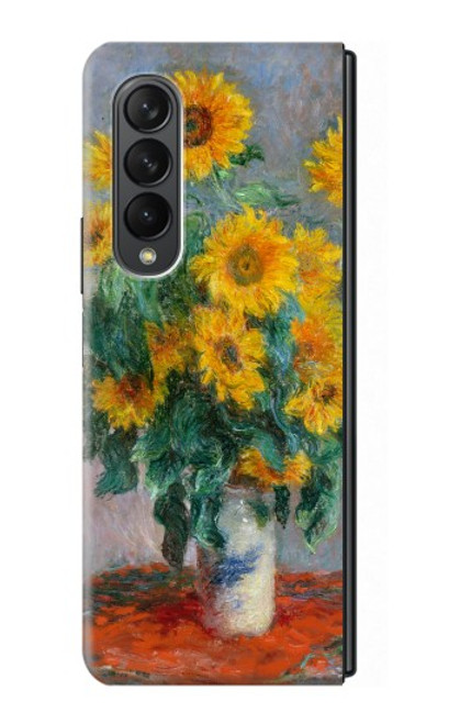 S2937 Claude Monet Bouquet of Sunflowers Case For Samsung Galaxy Z Fold 3 5G