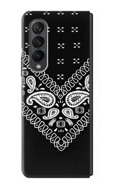 S3363 Bandana Black Pattern Case For Samsung Galaxy Z Fold 3 5G