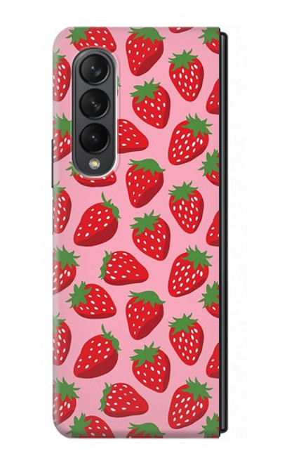 S3719 Strawberry Pattern Case For Samsung Galaxy Z Fold 3 5G