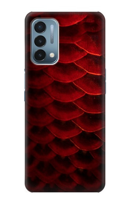 S2879 Red Arowana Fish Scale Case For OnePlus Nord N200 5G