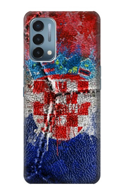 S3313 Croatia Flag Vintage Football Graphic Case For OnePlus Nord N200 5G