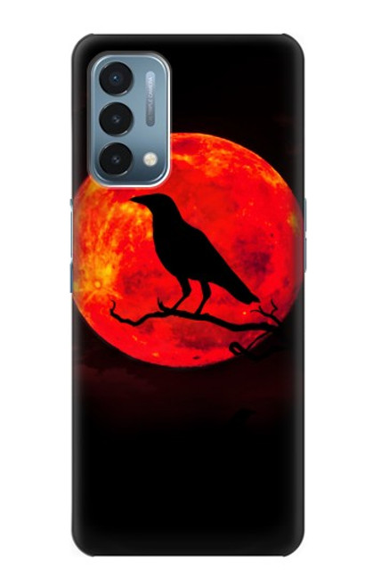 S3328 Crow Red Moon Case For OnePlus Nord N200 5G