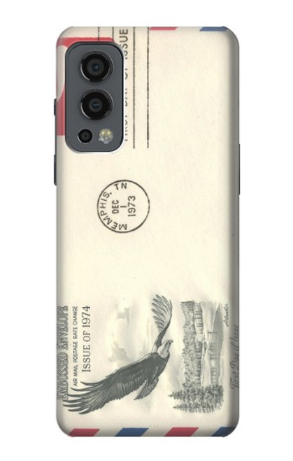 S3551 Vintage Airmail Envelope Art Case For OnePlus Nord 2 5G