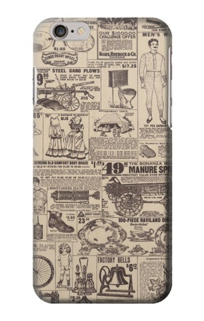 S3819 Retro Vintage Paper Case For iPhone 6 6S