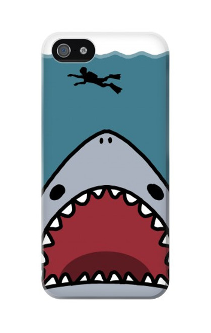 S3825 Cartoon Shark Sea Diving Case For iPhone 5C