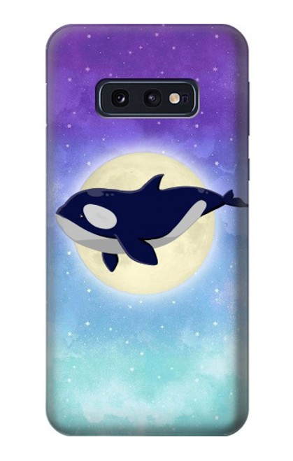 S3807 Killer Whale Orca Moon Pastel Fantasy Case For Samsung Galaxy S10e