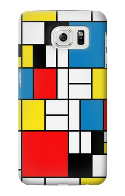 S3814 Piet Mondrian Line Art Composition Case For Samsung Galaxy S7 Edge