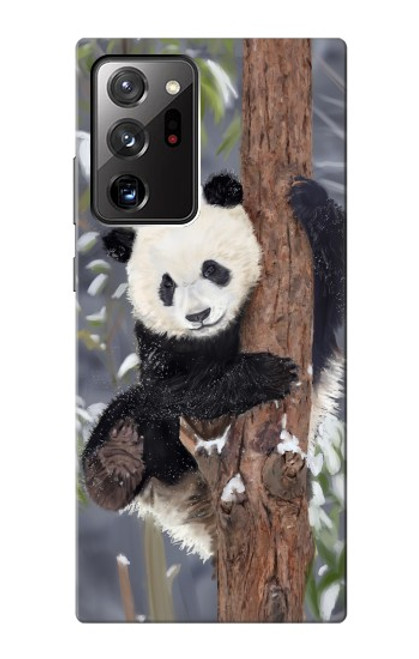 S3793 Cute Baby Panda Snow Painting Case For Samsung Galaxy Note 20 Ultra, Ultra 5G