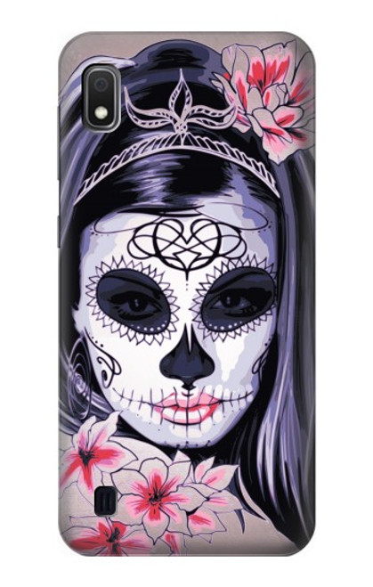 S3821 Sugar Skull Steam Punk Girl Gothic Case For Samsung Galaxy A10