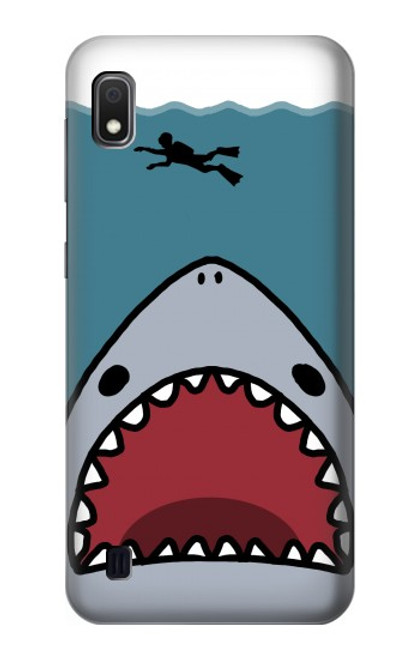 S3825 Cartoon Shark Sea Diving Case For Samsung Galaxy A10
