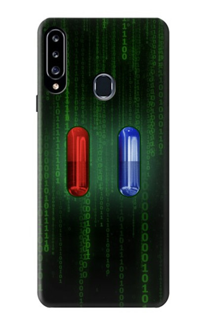S3816 Red Pill Blue Pill Capsule Case For Samsung Galaxy A20s
