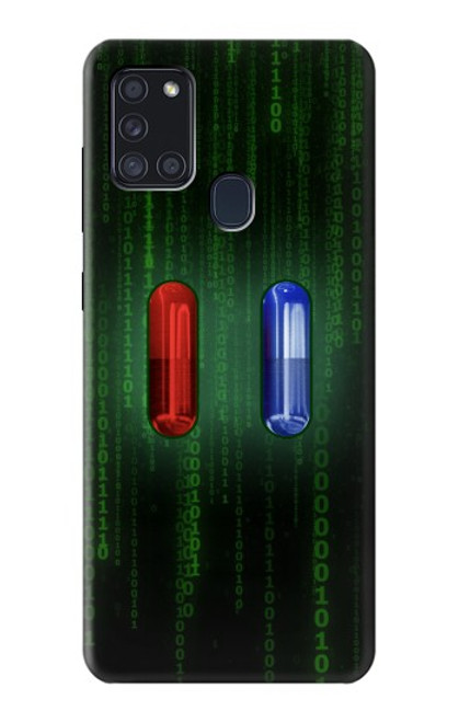 S3816 Red Pill Blue Pill Capsule Case For Samsung Galaxy A21s