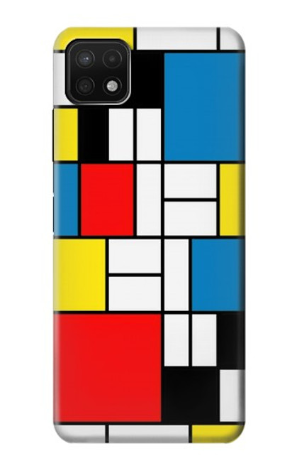 S3814 Piet Mondrian Line Art Composition Case For Samsung Galaxy A22 5G