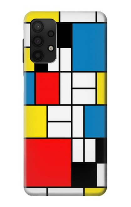 S3814 Piet Mondrian Line Art Composition Case For Samsung Galaxy A32 4G