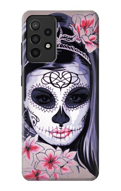 S3821 Sugar Skull Steam Punk Girl Gothic Case For Samsung Galaxy A52, Galaxy A52 5G