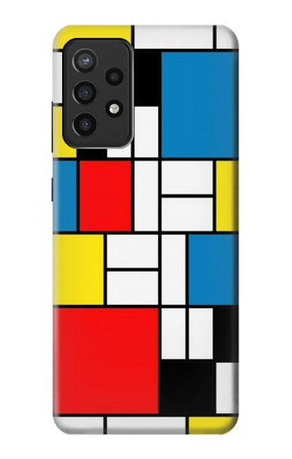 S3814 Piet Mondrian Line Art Composition Case For Samsung Galaxy A72, Galaxy A72 5G