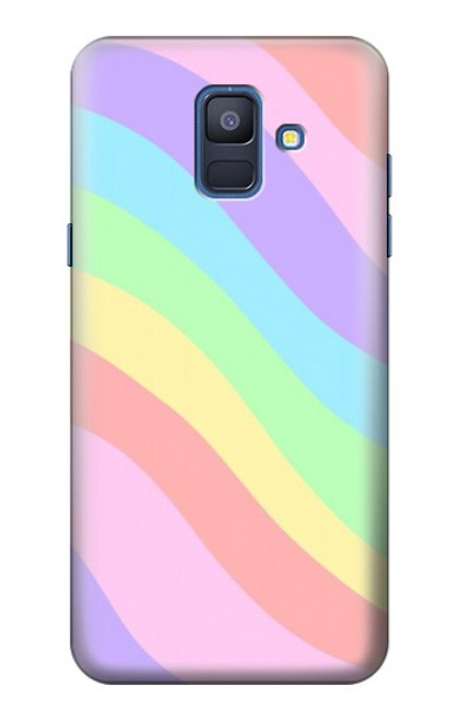 S3810 Pastel Unicorn Summer Wave Case For Samsung Galaxy A6 (2018)