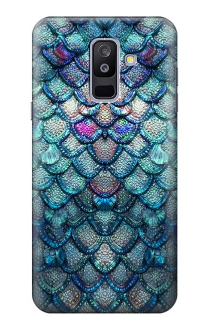 S3809 Mermaid Fish Scale Case For Samsung Galaxy A6+ (2018), J8 Plus 2018, A6 Plus 2018