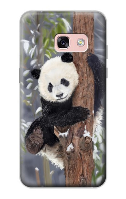 S3793 Cute Baby Panda Snow Painting Case For Samsung Galaxy A3 (2017)