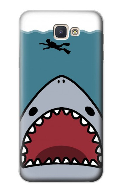 S3825 Cartoon Shark Sea Diving Case For Samsung Galaxy J7 Prime (SM-G610F)