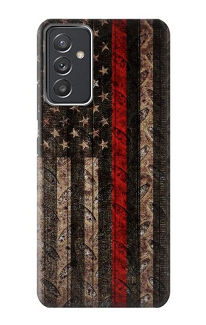 S3804 Fire Fighter Metal Red Line Flag Graphic Case For Samsung Galaxy Quantum 2