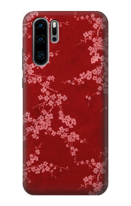 S3817 Red Floral Cherry blossom Pattern Case For Huawei P30 Pro