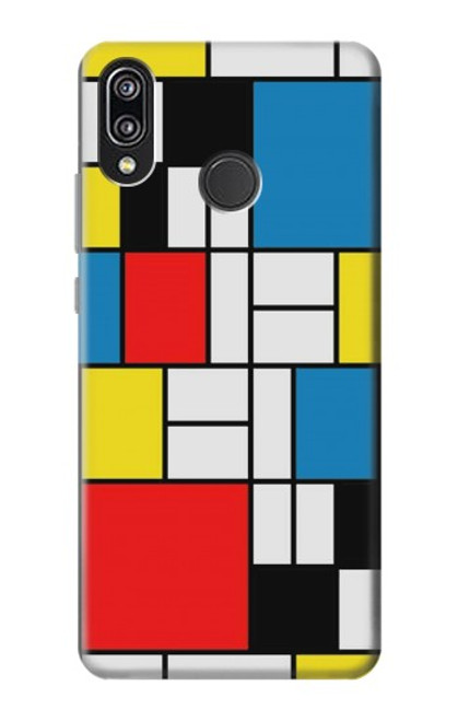 S3814 Piet Mondrian Line Art Composition Case For Huawei P20 Lite
