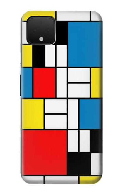 S3814 Piet Mondrian Line Art Composition Case For Google Pixel 4