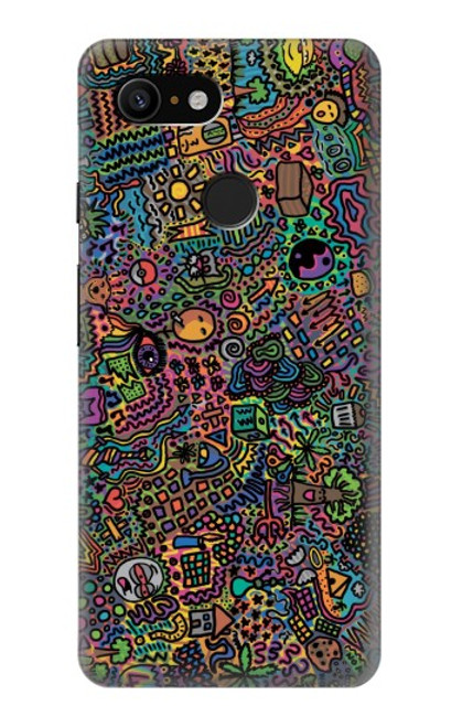 S3815 Psychedelic Art Case For Google Pixel 3