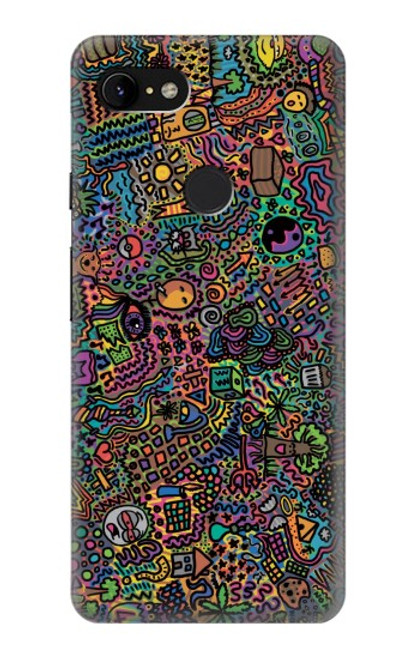 S3815 Psychedelic Art Case For Google Pixel 3 XL