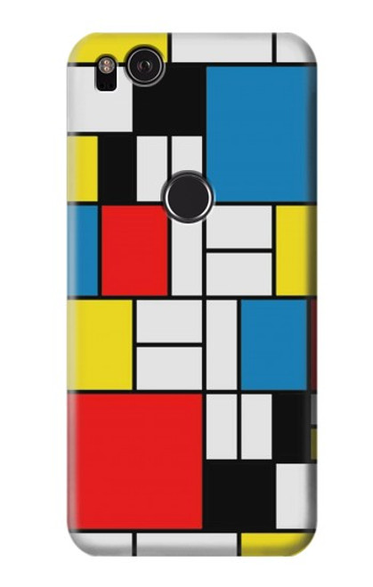 S3814 Piet Mondrian Line Art Composition Case For Google Pixel 2