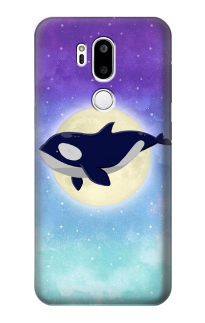 S3807 Killer Whale Orca Moon Pastel Fantasy Case For LG G7 ThinQ