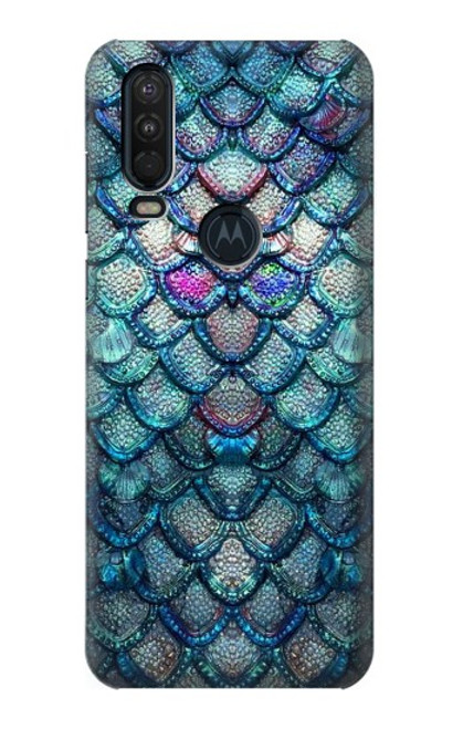 S3809 Mermaid Fish Scale Case For Motorola One Action (Moto P40 Power)