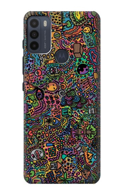 S3815 Psychedelic Art Case For Motorola Moto G50