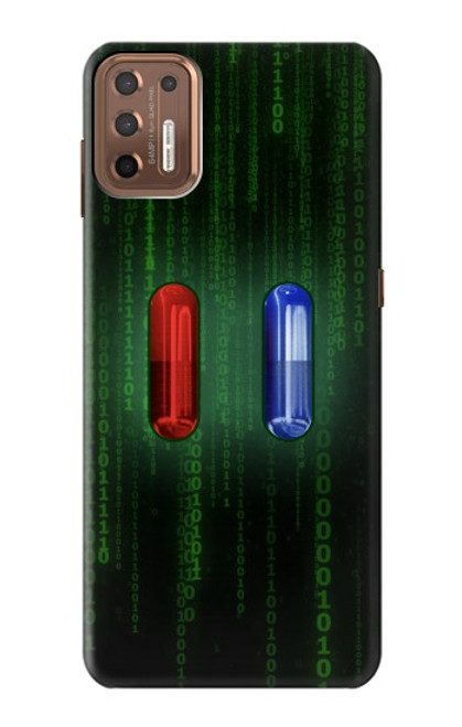 S3816 Red Pill Blue Pill Capsule Case For Motorola Moto G9 Plus