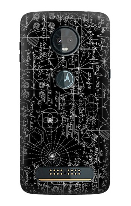 S3808 Mathematics Blackboard Case For Motorola Moto Z3, Z3 Play