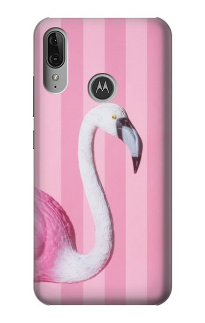 S3805 Flamingo Pink Pastel Case For Motorola Moto E6 Plus, Moto E6s