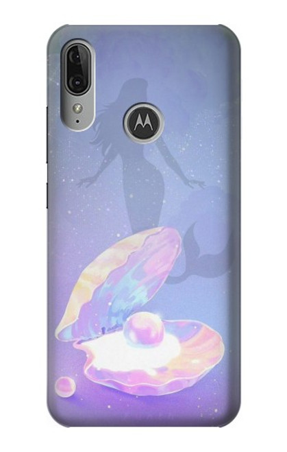 S3823 Beauty Pearl Mermaid Case For Motorola Moto E6 Plus, Moto E6s
