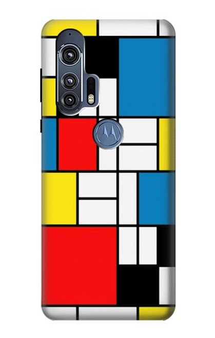 S3814 Piet Mondrian Line Art Composition Case For Motorola Edge+