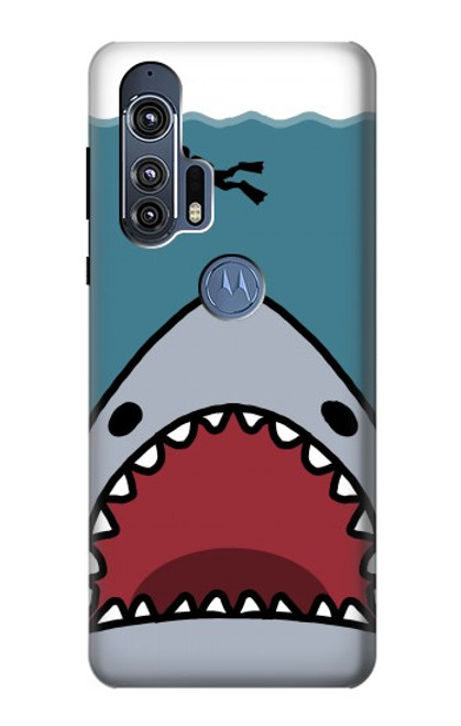 S3825 Cartoon Shark Sea Diving Case For Motorola Edge+